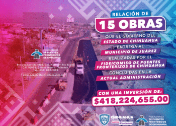 FIDEICOMISO ENTREGÓ AL MUNICIPIO DE JUÁREZ MÁS DE 418 MILLONES DE PESOS EN OBRAS CONCLUIDAS