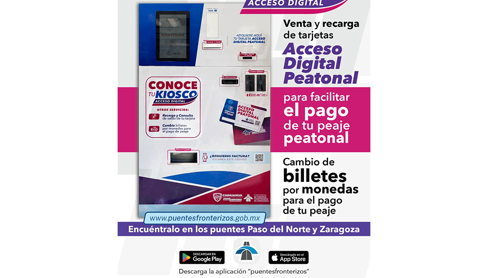EL FIDEICOMISO DE PUENTES FRONTERIZOS PONE A TU DISPOSICIÓN EL KIOSCO DE ACCESO DIGITAL