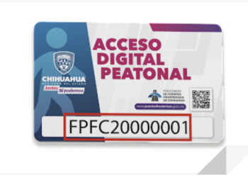 Tarjeta de Acceso Digital Peatonal