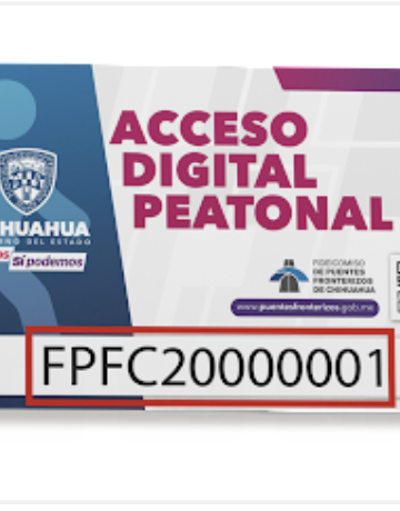 Tarjeta de Acceso Digital Peatonal